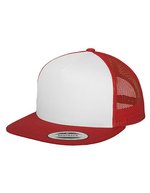 Flexfit Classic Trucker Cap mit Snapback, Carolina Blue/White One Size, FX6006W – Red/White/Red