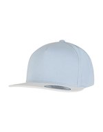 FLEXFIT Baumwoll Snapback Cap mit 5 Panels, Red One Size, FX6007 – Light Blue/White