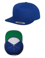 FLEXFIT Baumwoll Snapback Cap mit 5 Panels, Red One Size, FX6007 – Royal