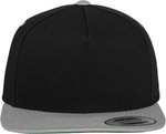 FLEXFIT Klassische 5 Panel Snapback Cap, Black/Silver One Size, FX6007T – Bild 3