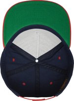 FLEXFIT Klassische 5 Panel Snapback Cap, Black/Silver One Size, FX6007T – Bild 6