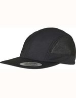FLEXFIT Nylon Snapback Cap mit Mesh-Einsätzen, Black One Size, FX6088NS – Bild 2