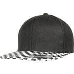 Flexfit Cappellino Snapback a scacchi, Black/White One Size, FX6089CB – Bild 1
