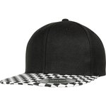 Flexfit Cappellino Snapback a scacchi, Black/White One Size, FX6089CB – Bild 3