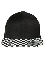 Flexfit Cappellino Snapback a scacchi, Black/White One Size, FX6089CB – Bild 2