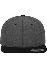 FLEXFIT Chambray-Suede Snapback Cap mit Wildleder-Imitat, Black/Black One Size, FX6089CH – Bild 3