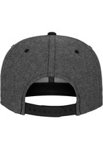 FLEXFIT Chambray-Suede Snapback Cap mit Wildleder-Imitat, Black/Black One Size, FX6089CH – Bild 4