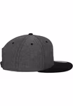 FLEXFIT Chambray-Suede Snapback Cap mit Wildleder-Imitat, Black/Black One Size, FX6089CH – Bild 6