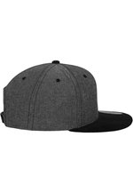 FLEXFIT Chambray-Suede Snapback Cap mit Wildleder-Imitat, Black/Black One Size, FX6089CH – Bild 6