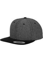 FLEXFIT Chambray-Suede Snapback Cap mit Wildleder-Imitat, Black/Black One Size, FX6089CH – Bild 7