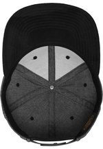 FLEXFIT Chambray-Suede Snapback Cap mit Wildleder-Imitat, Black/Black One Size, FX6089CH – Bild 8
