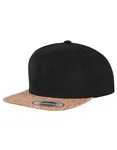 FLEXFIT Cork Snapback Cap with Wool Blend, Black One Size, FX6089CO – image 1