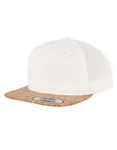 FLEXFIT Cork Snapback Cap with Wool Blend, Black One Size, FX6089CO – Natural