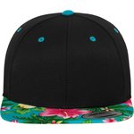 FLEXFIT Hawaiian Snapback Cap mit Muster, Black/Aqua (Hawaiian) One Size, FX6089HW – Bild 7