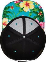 FLEXFIT Hawaiian Snapback Cap mit Muster, Black/Aqua (Hawaiian) One Size, FX6089HW – Bild 8