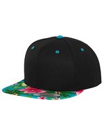 FLEXFIT Hawaiian Snapback Cap mit Muster, Black/Aqua (Hawaiian) One Size, FX6089HW – Bild 2
