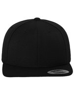 FLEXFIT Snapback Cap aus Wollmischung mit Verschluss – Black/Black
