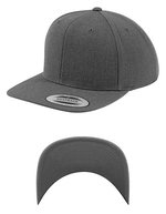 FLEXFIT Snapback Cap aus Wollmischung mit Verschluss, Maroon Kids, FX6089M – Dark Grey/Dark Grey