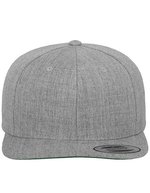 FLEXFIT Snapback Cap aus Wollmischung mit Verschluss, Maroon Kids, FX6089M – Heather Grey