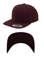 FLEXFIT Snapback Cap aus Wollmischung mit Verschluss, Maroon Kids, FX6089M – Maroon/Maroon