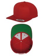 FLEXFIT Snapback Cap aus Wollmischung mit Verschluss, Maroon Kids, FX6089M – Red