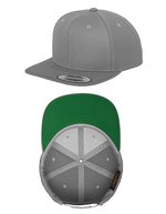FLEXFIT Snapback Cap aus Wollmischung mit Verschluss, Maroon Kids, FX6089M – Silver
