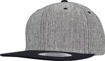 FLEXFIT Melange Solid Snapback Cap mit Verschluss, Black Melange/Black One Size, FX6089MS – Bild 1