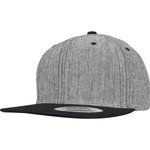 FLEXFIT Melange Solid Snapback Cap mit Verschluss, Black Melange/Black One Size, FX6089MS – Bild 3