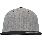 FLEXFIT Melange Solid Snapback Cap mit Verschluss, Black Melange/Black One Size, FX6089MS – Bild 6