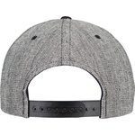 FLEXFIT Melange Solid Snapback Cap mit Verschluss, Black Melange/Black One Size, FX6089MS – Bild 7