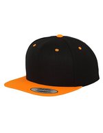 Flexfit Snapback Cap 2-Tone Design – Black/Neon Orange