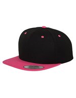 Flexfit Snapback Cap 2-Tone Design – Black/Neon Pink