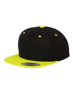 Flexfit Snapback Cap 2-Tone Design – Black/Neon Yellow