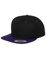 Flexfit Snapback Cap 2-Tone Design – Black/Purple