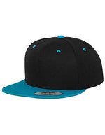 Flexfit Snapback Cap 2-Tone Design, Black/Neon Yellow One Size, FX6089MT – Black/Teal