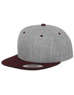 Flexfit Snapback Cap 2-Tone Design, Black/Neon Yellow One Size, FX6089MT – Heather Grey/Maroon