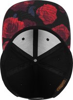 FLEXFIT Cappellino Snapback Roses in misto lana, Black/Red (Roses) One Size, FX6089R – Bild 6