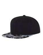FLEXFIT Cappellino Snapback Roses in misto lana, Black/Red (Roses) One Size, FX6089R – Bild 2