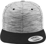 Flexfit Cappellino Snapback Stripes Melange, Grey (Stripes Melange)/Black One Size, FX6089SC – Bild 6