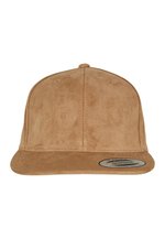 FLEXFIT Wildleder Snapback Cap mit Kunststoffverschluss, Black One Size, FX6089SU – Bild 3