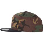 FLEXFIT 2-Tone Camo Snapback Cap mit Verstellverschluss, Green Camo/Black One Size, FX6089TC – Bild 5