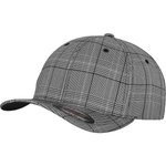 FLEXFIT Glen Check Cap mit verstärkter Front, Black/White L/XL, FX6196 – Bild 3