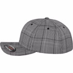 FLEXFIT Glen Check Cap with Reinforced Front, Black/White L/XL, FX6196 – image 5