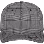 FLEXFIT Glen Check Cap with Reinforced Front, Black/White L/XL, FX6196 – image 7