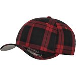 Flexfit Tartan Karo Cap mit Gummizug, Black/Grey L/XL, FX6197 – Bild 3