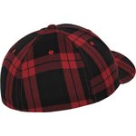 Flexfit Tartan Karo Cap mit Gummizug, Black/Grey L/XL, FX6197 – Bild 4