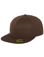 FLEXFIT Premium 210 Fitted Cap mit Flexfit, Heather Grey L/XL (7 1/4 - 7 5/8), FX6210 – Brown
