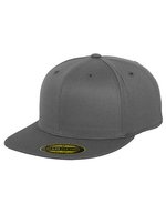 FLEXFIT Premium 210 Fitted Cap mit Flexfit, Heather Grey L/XL (7 1/4 - 7 5/8), FX6210 – Dark Grey