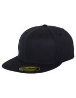 FLEXFIT Premium 210 Fitted Cap mit Flexfit, Heather Grey L/XL (7 1/4 - 7 5/8), FX6210 – Dark Navy