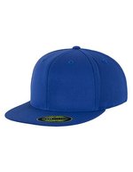 FLEXFIT Premium 210 Fitted Cap mit Flexfit, Heather Grey L/XL (7 1/4 - 7 5/8), FX6210 – Royal